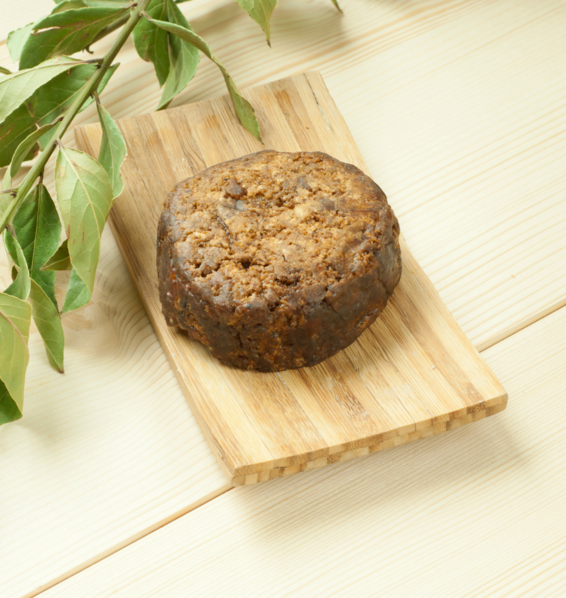 Raw black soap