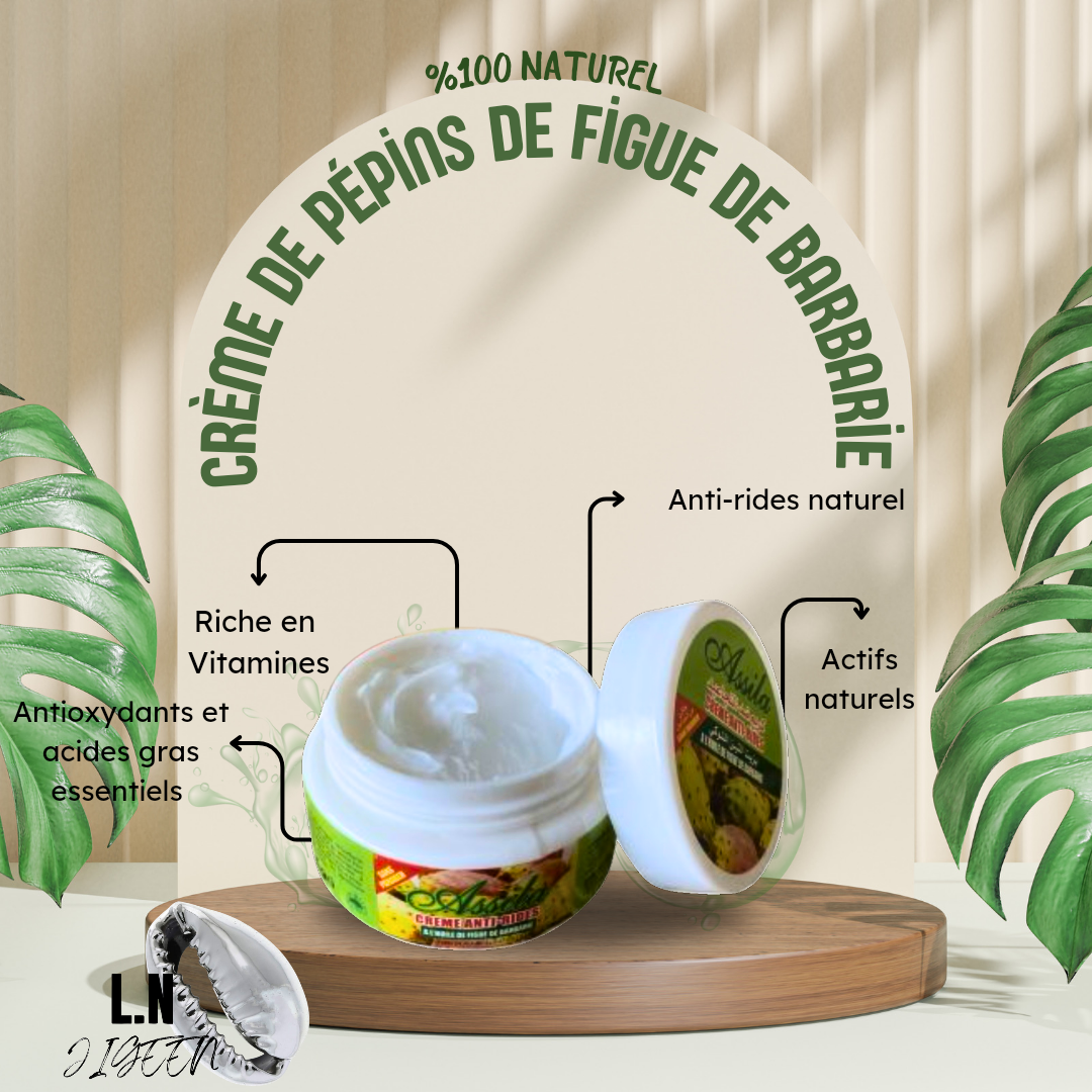 "L'Essence de la Jeunesse : Crème Figue de Barbarie Assila, Votre Allié Anti-Rides !"