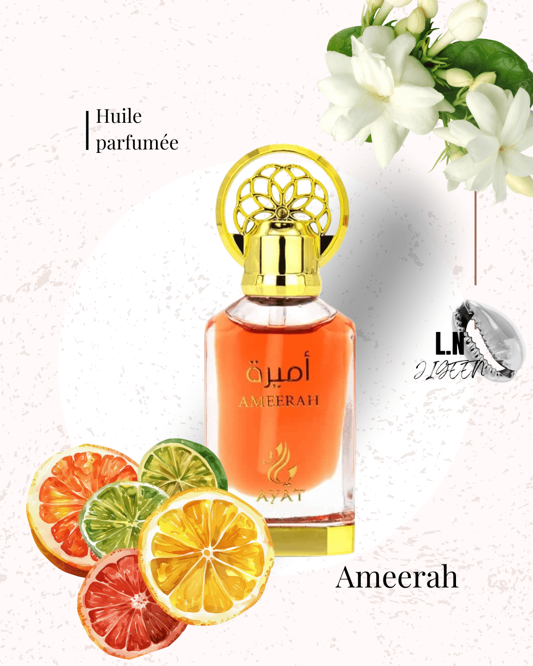 Huile parfumée - Ameerah - Ayat perfumes - L.N Jigeen 