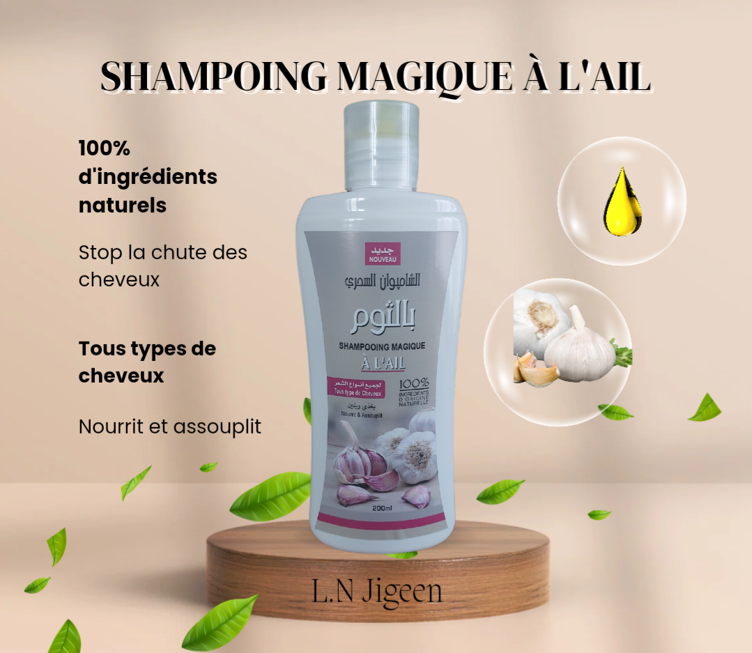 Magic Garlic Shampoo - Herbo Ridouane