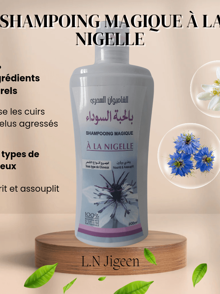 Shampoing magique à la nigelle - Herbo Ridouane - L.N Jigeen 