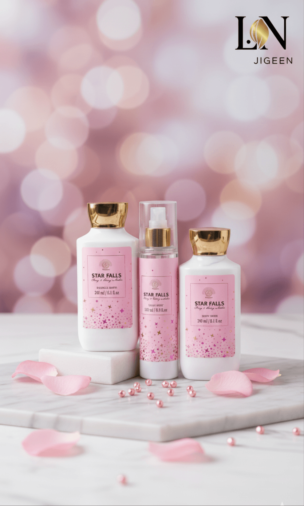 Sac Unicorne Magique : Gommage, Gel Moussant et Brume Enchantée - L.N Jigeen 