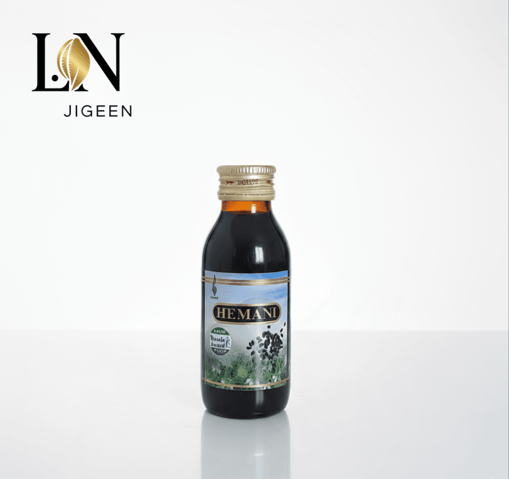 Huile de Nigelle Pure et Naturelle Hemani - 100% Vierge, Qualité Premium - L.N Jigeen 