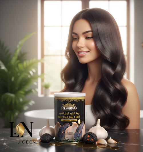 "L'Art de la Beauté : Découvrez l'Huile d'Ail Noir Al Hikma"