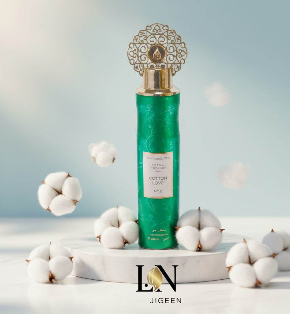 Désodorisant Maison Coton Love N°12 - Parfum d'Ambiance Frais & Chaleureux - L.N Jigeen 