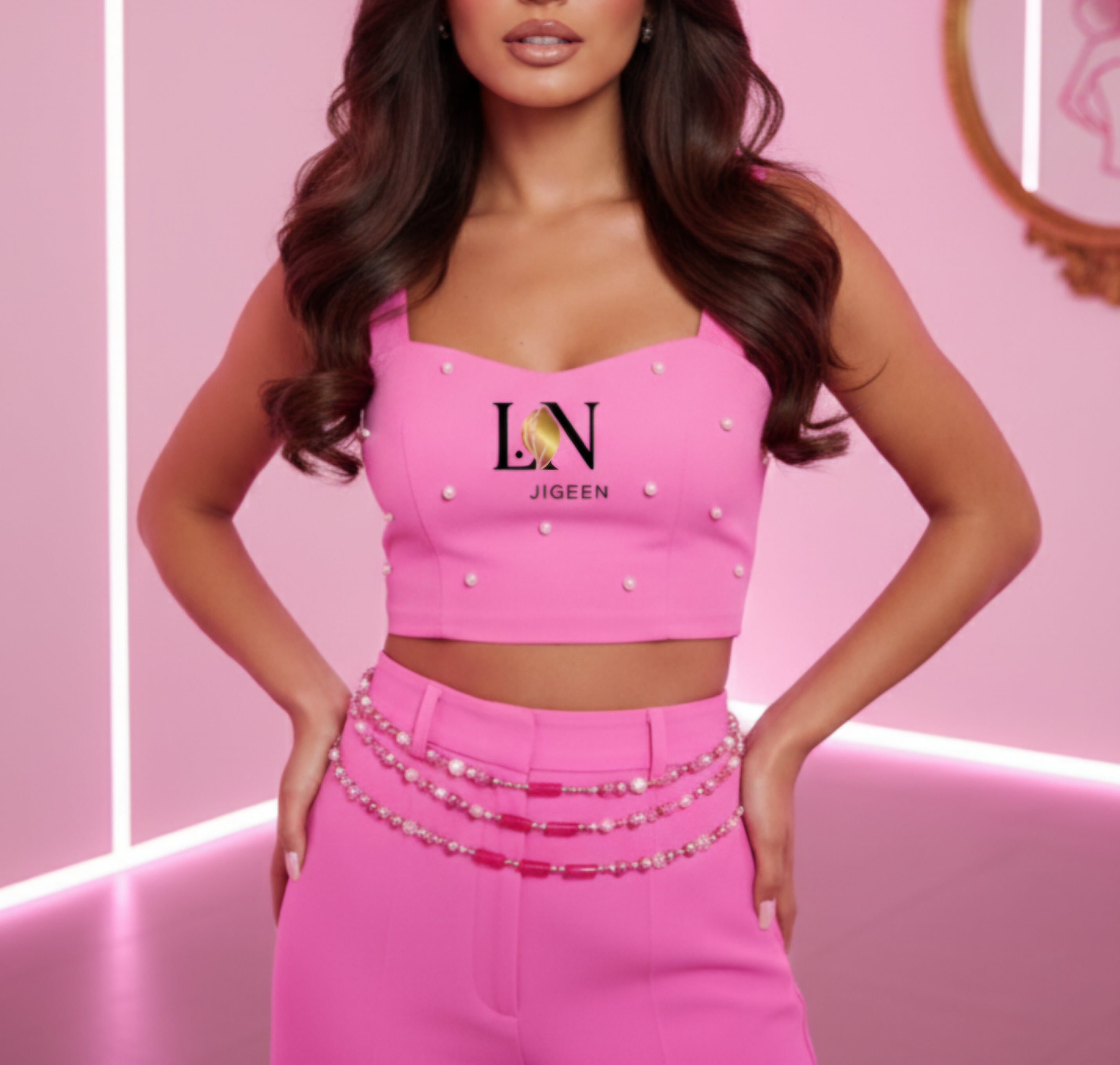 Perles de Reins "L.N Jigeen" | Bijoux de Corps Rose Barbie