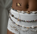 Ensemble Gori : Parure de Perles de Rein Artisanales - Bijou de Taille Lingerie