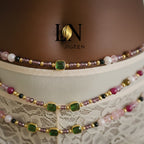 Création Unique L.N Jigeen : Perles de Reins Authentiques | Taille 94-100 cm