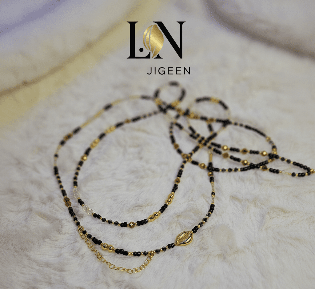 Parure de Bayas Ébénia – Duo de Perles de Reins Fait Main  – Création Unique (86cm & 89cm)