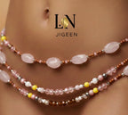 Perle de Reins Artisanale Unique "L.N Jigeen" – Taille (82cm - 92cm)