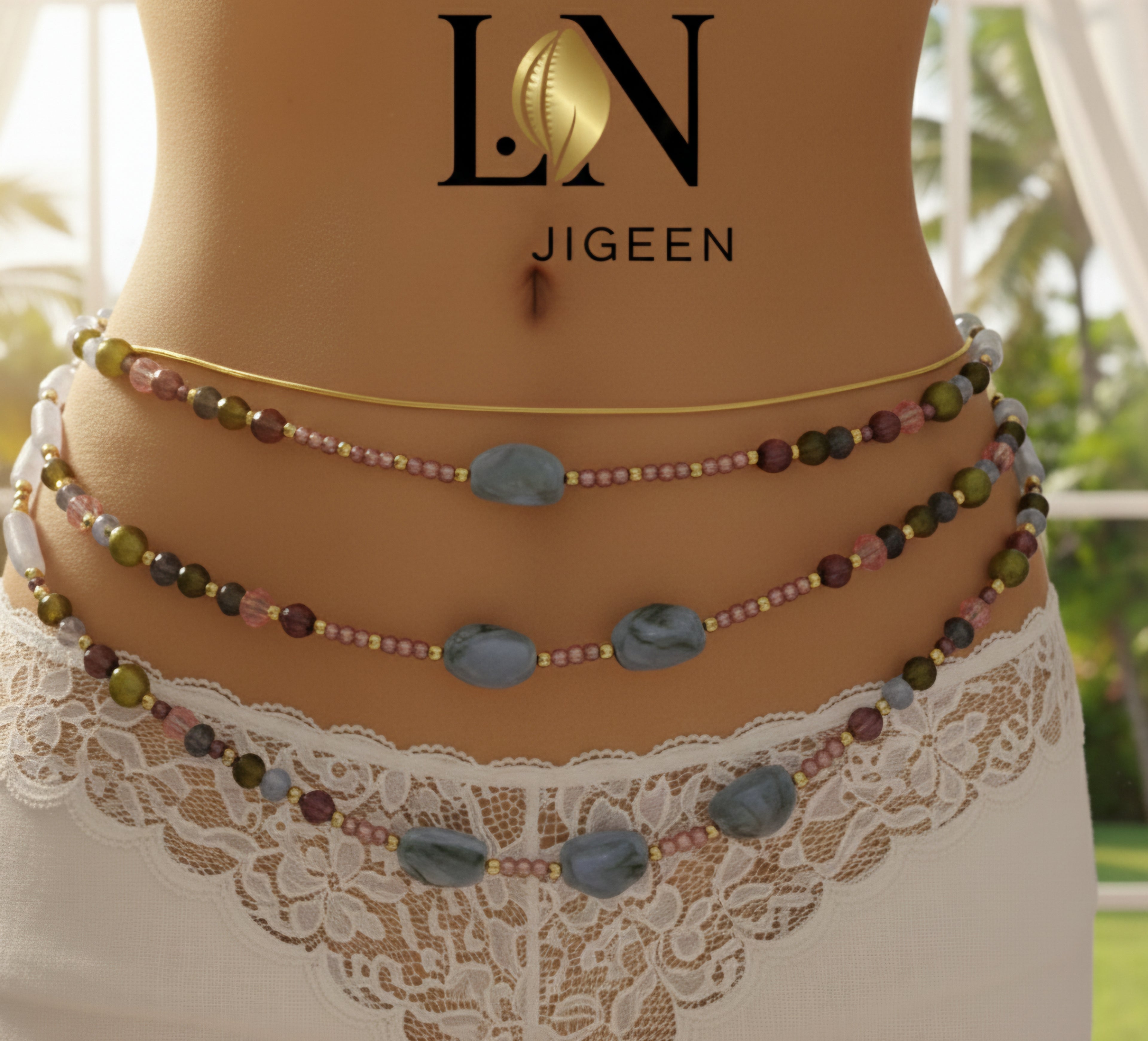 Bijoux de Corps Sensuels | Perles de Reins Fait Main par L.N Jigeen