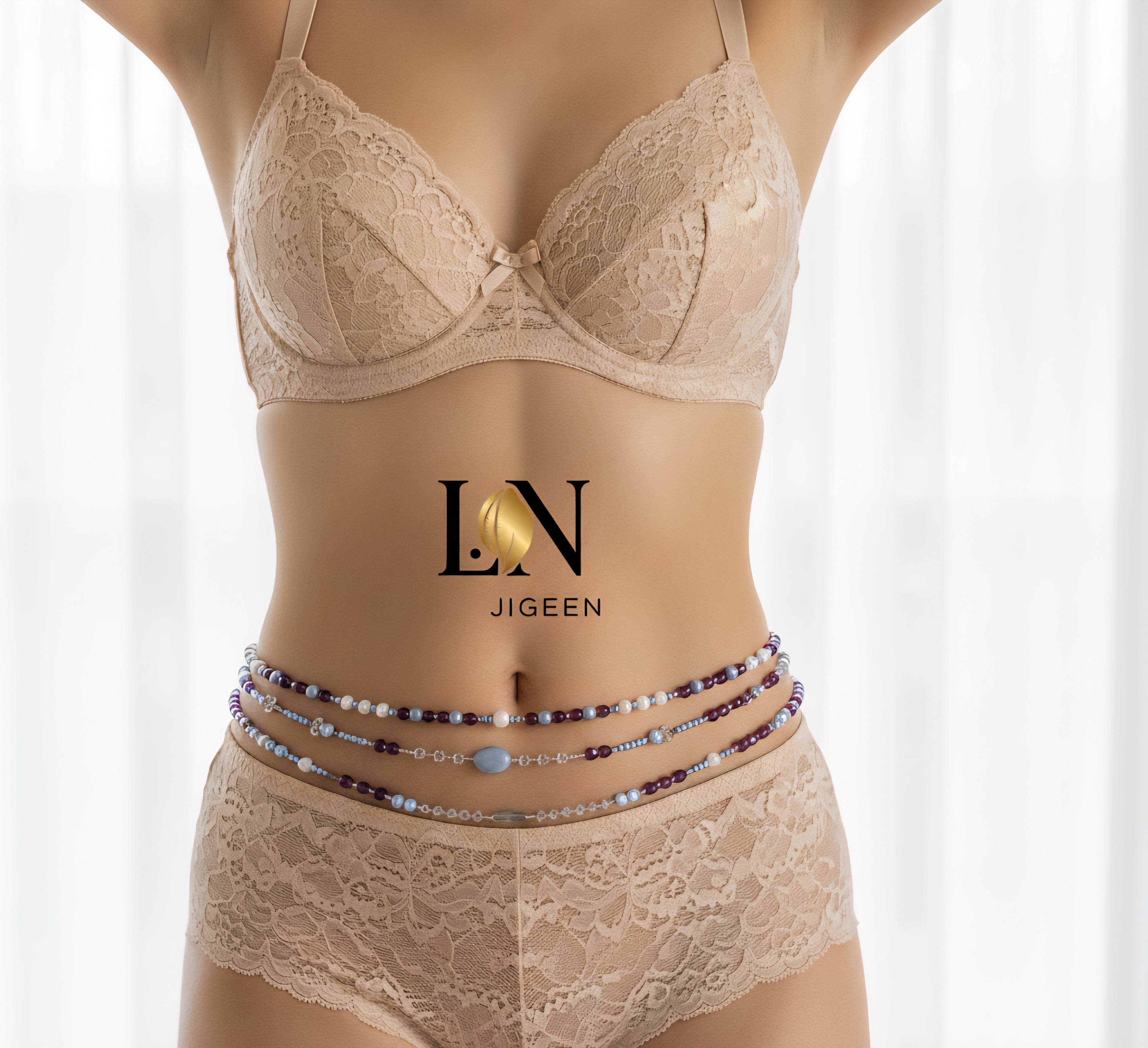 Perles de Taille Africaines (Waist Beads) | Création L.N Jigeen -104-106 cm