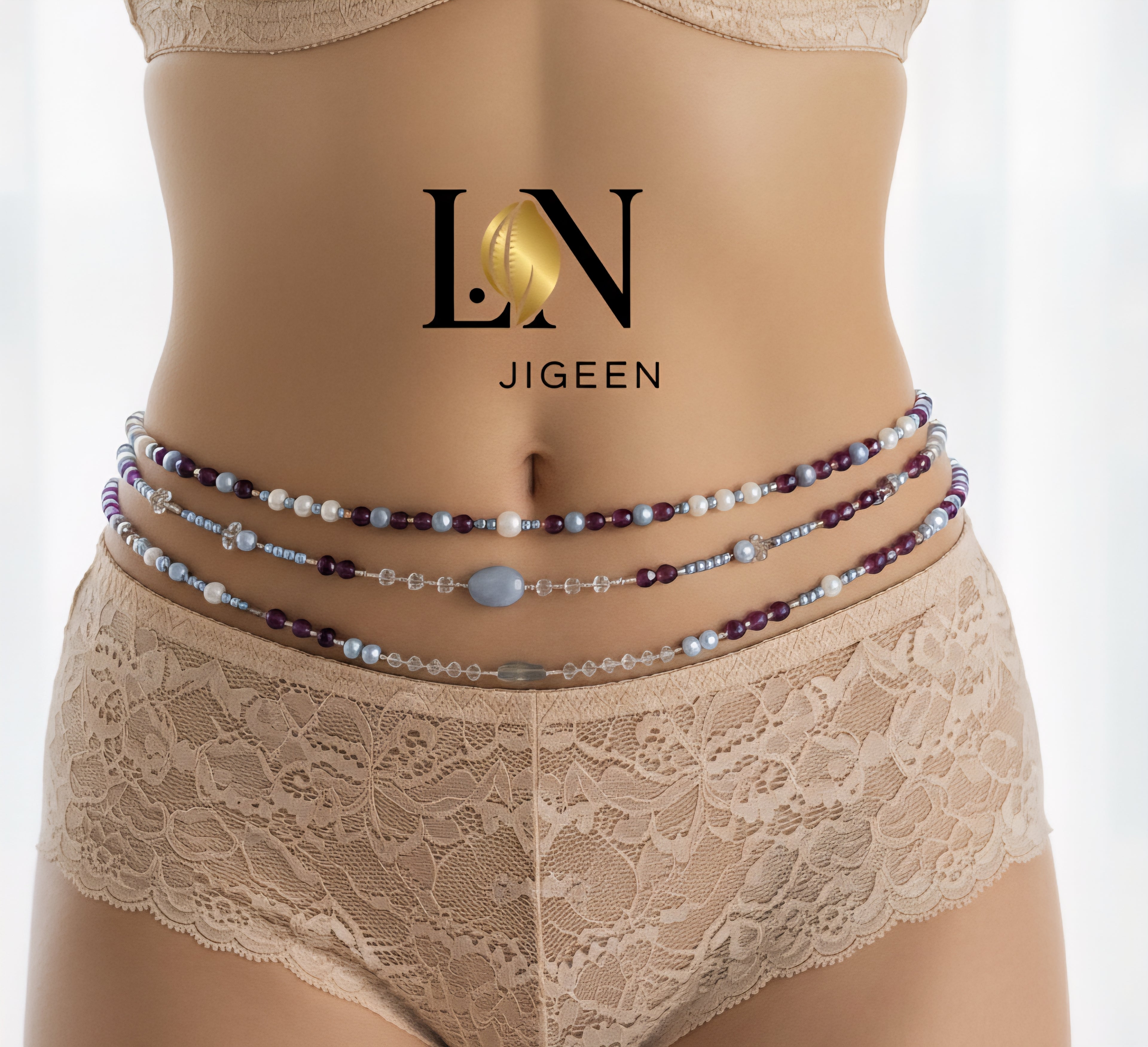 Perles de Taille Africaines (Waist Beads) | Création L.N Jigeen -104-106 cm