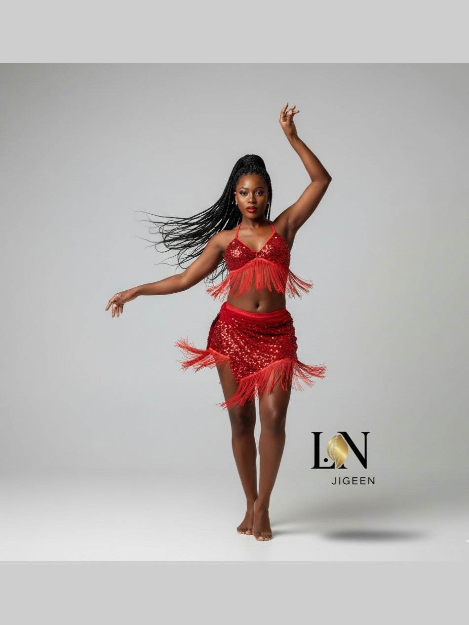 Halimatou : L'Ensemble de Lingerie Sequin pour des Nuits Envoûtantes - L.N Jigeen 