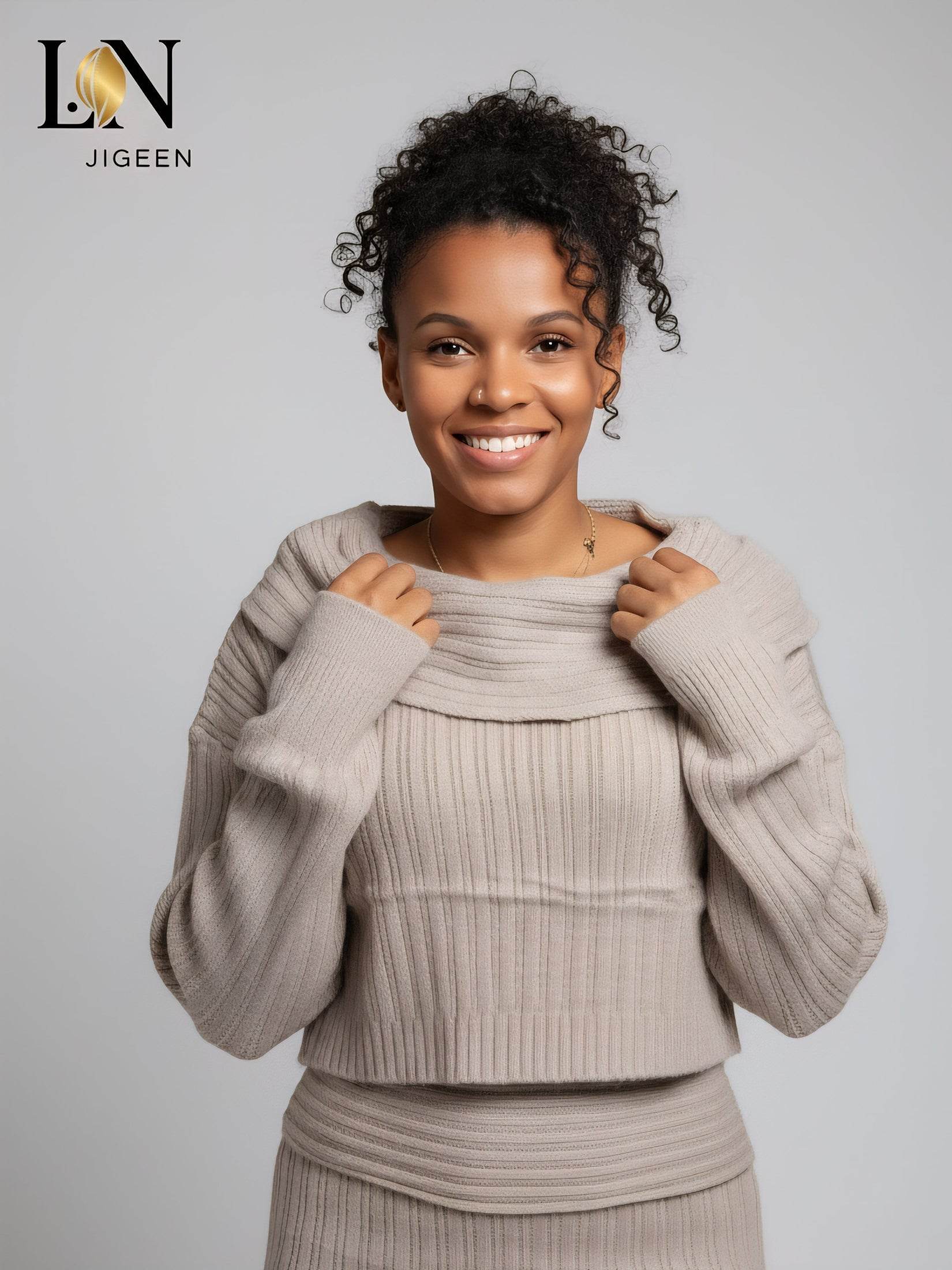 Ensemble Jade : Élégance et Confort en Maille - L.N Jigeen 