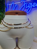 Bijou de Corps "L’AMIRALE" – Parure de Taille Érotique "Capitaine, Gicle sur moi" | Chaînes de Hanches & Or Unique Fait Main