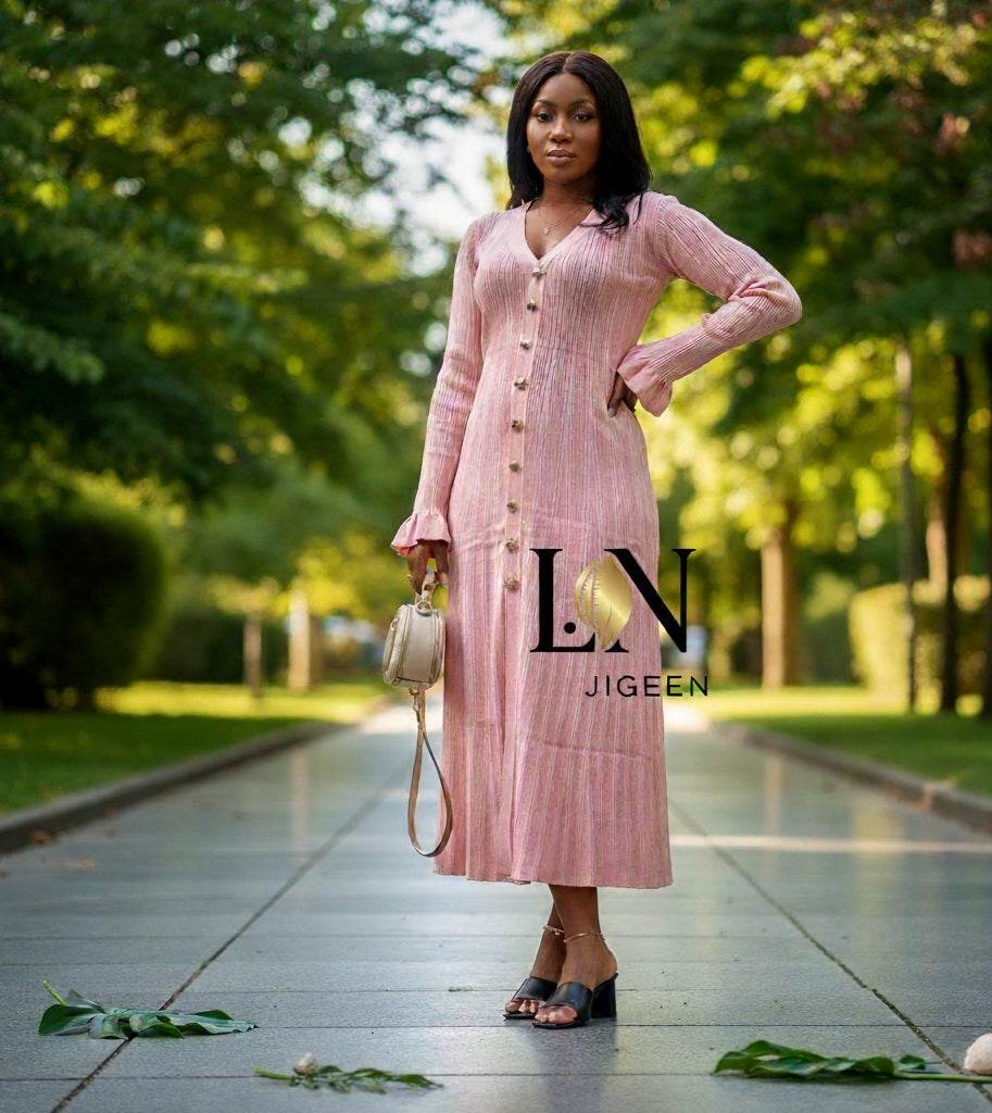 Découvrez la robe Marie : L'élégance douce de l'Automne - L.N Jigeen 