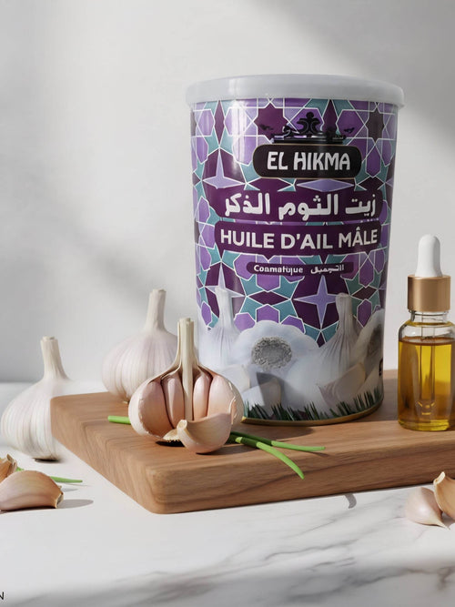 "Reveal the Beauty of Your Hair with El Hikma Garlic Oil: Strength, Shine and Natural Radiance!"