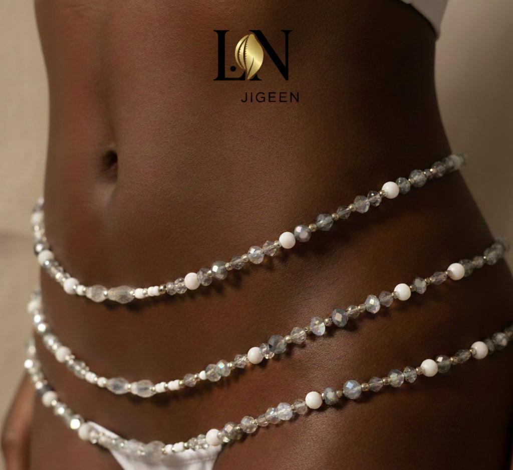 Perles de Taille "L.N Jigeen" – Création Unique & Authentique (83-85cm)