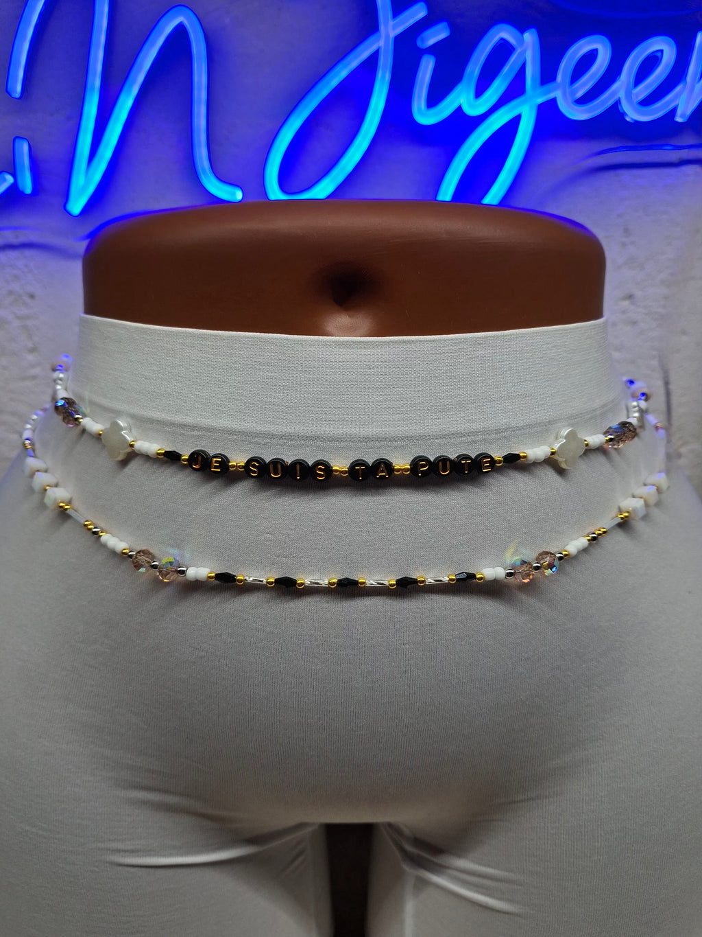 L’INSOLENTE : Le Bijou de Taille qui Souligne l'Interdit | Chaînes de Bassin 88-91 cm – Création Unique