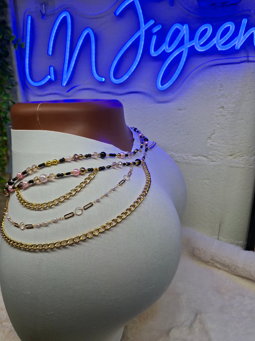 Bijou de Corps "L’AMIRALE" – Parure de Taille Érotique "Capitaine, Gicle sur moi" | Chaînes de Hanches & Or Unique Fait Main