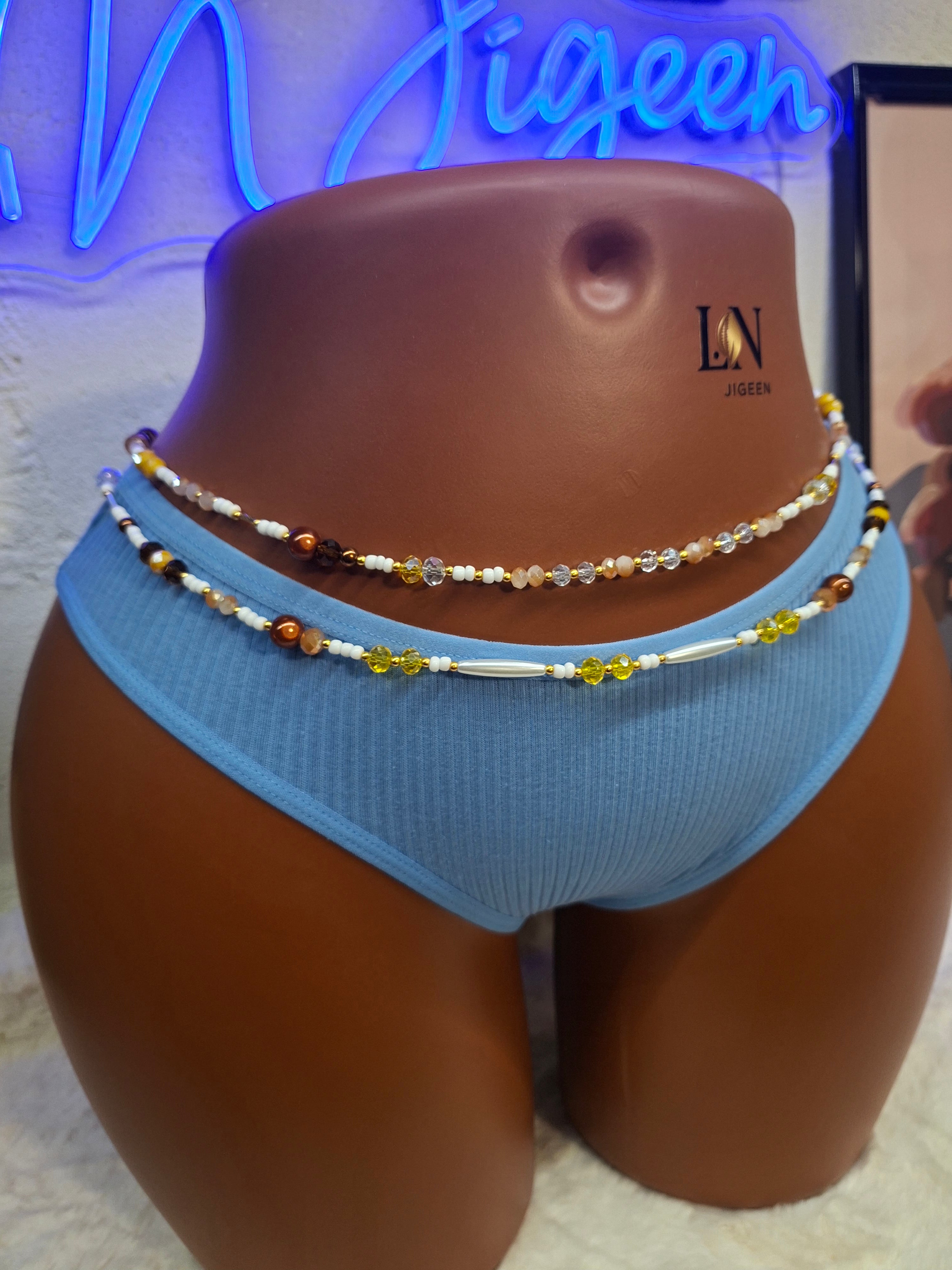 Parure de Reins NAÏROBI – Duo Solaire & Cuivré | L’Éclat Sauvage et Sophistiqué