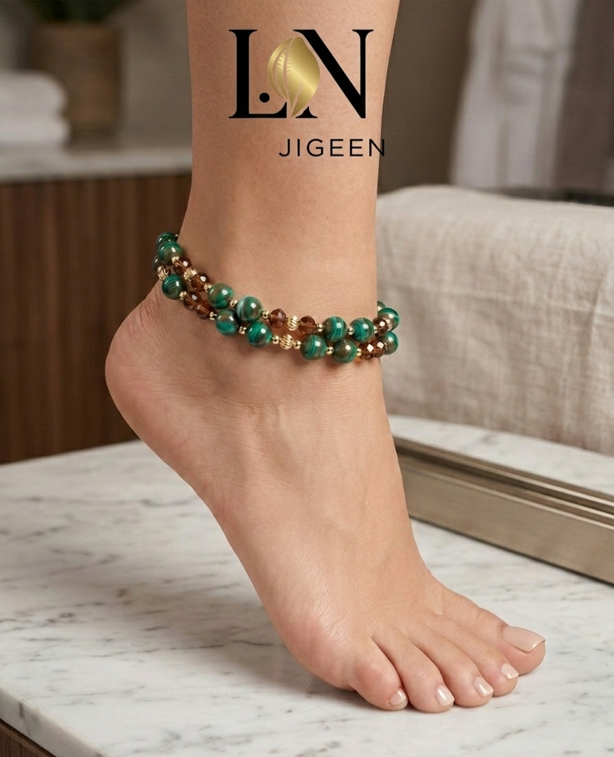 Duo Zora – Ensemble de 2 Bracelets de Cheville Artisanaux